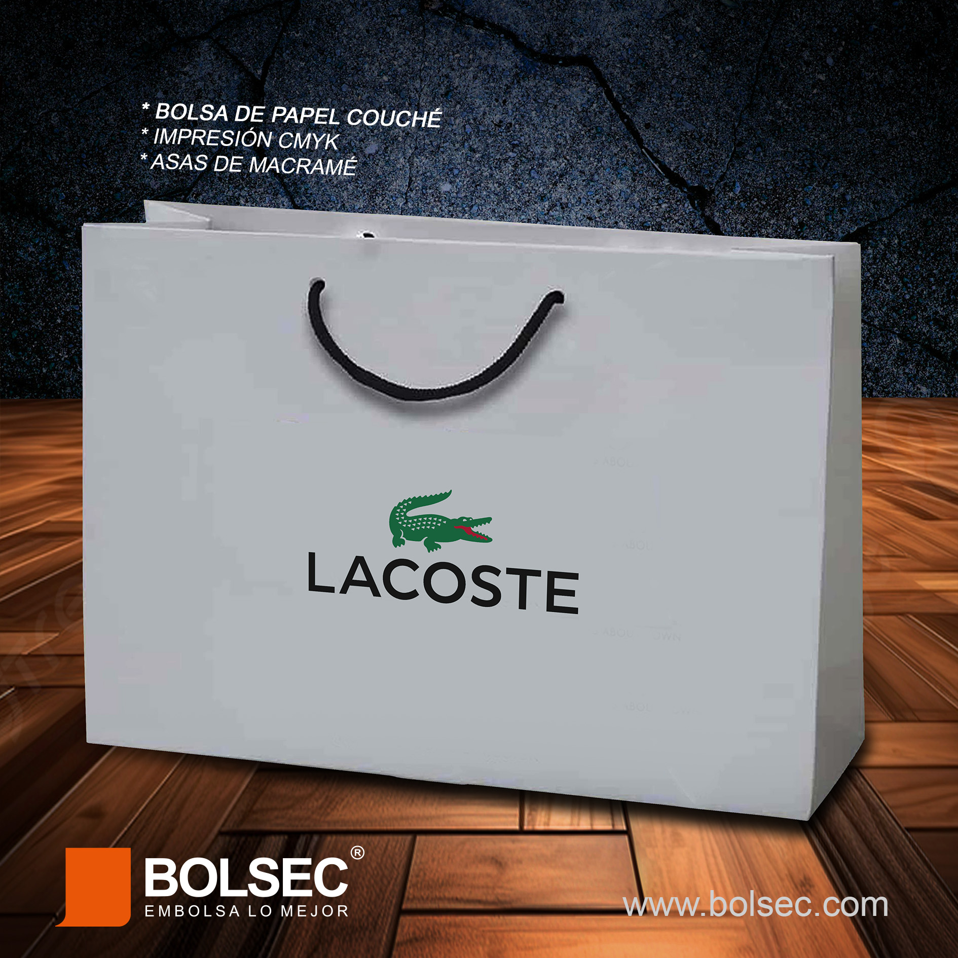 fabricante de bolsas de papel de lujo personalizadas